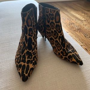 Calvin Klein Larissa Boots Leopard - worn twice